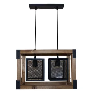 لوستر آویز دو شعله مدل Suspended Cube کد 203