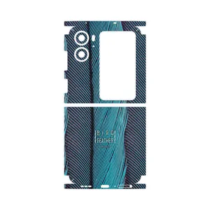 MAHOOT Turquoise feathers-FullSkin Cover Sticker for Oppo Find N2 Flip