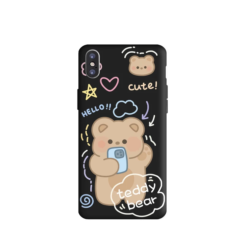 کاور طرح خرس بیر دخترونه کد f3803 مناسب برای گوشی موبایل اپل iphone X / XS