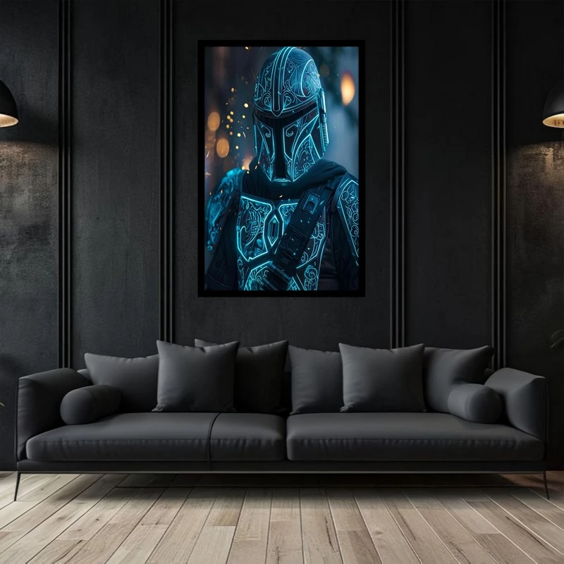 تابلو بکلیت طرح نقاشی و هنر دیجیتال جنگ ستارگان مدل B-bu2787