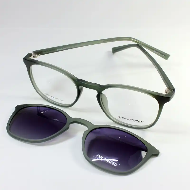 فریم عینک طبی گلکسی مدل 70239 به همراه کاور آفتابی