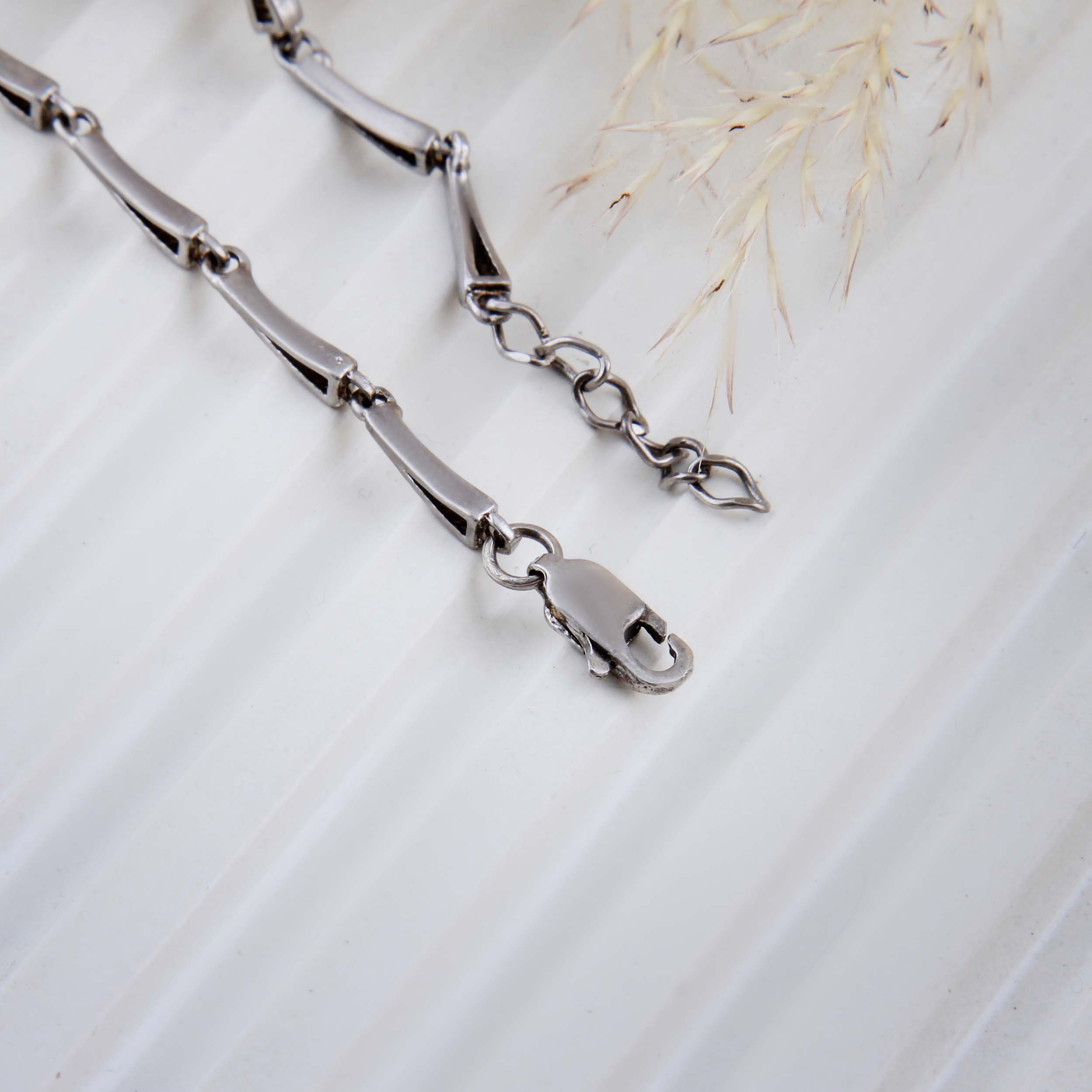 دستبند نقره زنانه بازرگانی میلادی مدل نگین کوارتز بدون ریزش ابکاری رادیوم کد DP_775