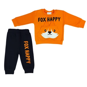 ست سویشرت و شلوار راحتی نوزادی مدل fox happy