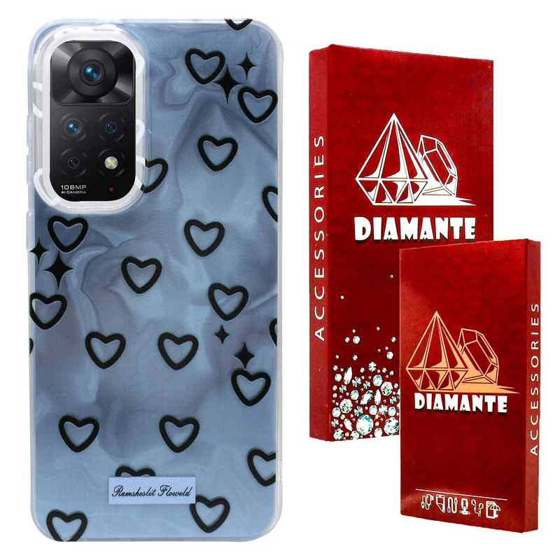 کاور دیامانته مدل Ghalbi Rd مناسب برای گوشی موبایل شیائومی Redmi Note 11 4G