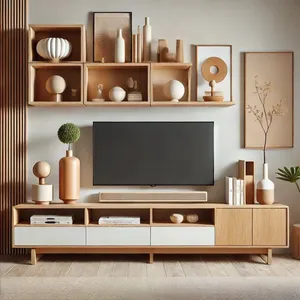 میز تلویزیون مدل ماندگار 2431 مناسب برای تلویزیون تا 75 اینچ