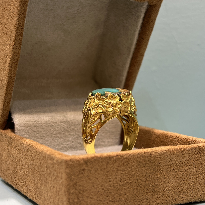 انگشتر نقره زنانه مدل دست ساز مزین به سنگ فیروزه نیشابور02 انگشتر نقره زنانه مدل دست ساز مزین به سنگ فیروزه نیشابور02