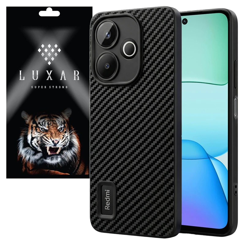 کاور لوکسار مدل note13r _Carbon Line مناسب برای گوشی موبایل شیائومی Note 13R 5G / Redmi 13 4G