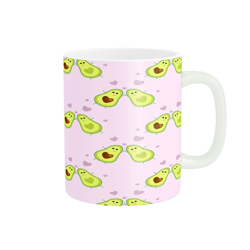 ماگ پادآفرین مدل فانتزی طرح آووکادو کیوت و بامزه آواکادو کد p9862