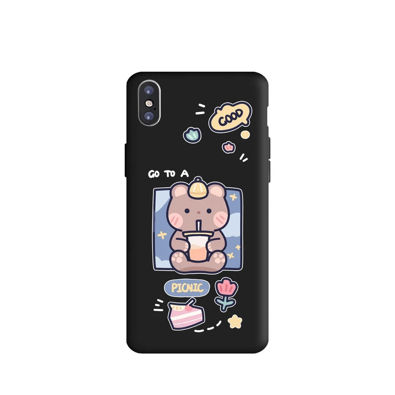 کاور قاب گارد طرح خرس شکمو کد m7010 مناسب برای گوشی موبایل اپل iphone X / Xs