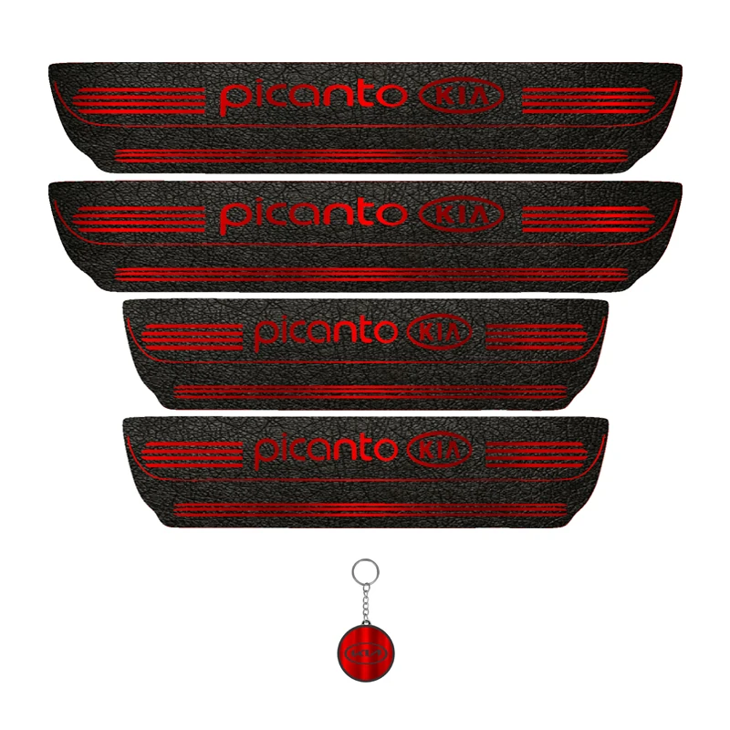 برچسب پارکابی خودرو لندمون کد LM041 MR مناسب برای پیکانتو مجموعه 4 عددی به همراه جاکلیدی