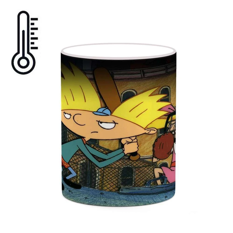 ماگ حرارتی کاکتی مدل کارتون Hey Arnold! کد mgh22680