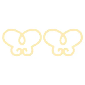 گوشواره طلا 18 عیار زنانه قیراط طرح پروانه کد GH5229