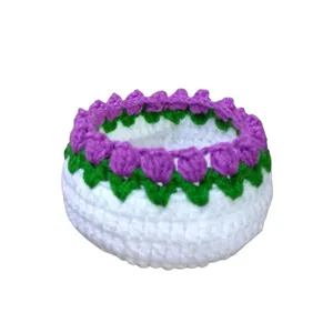 سبد بافتنی مدل لبه دار کد t8001