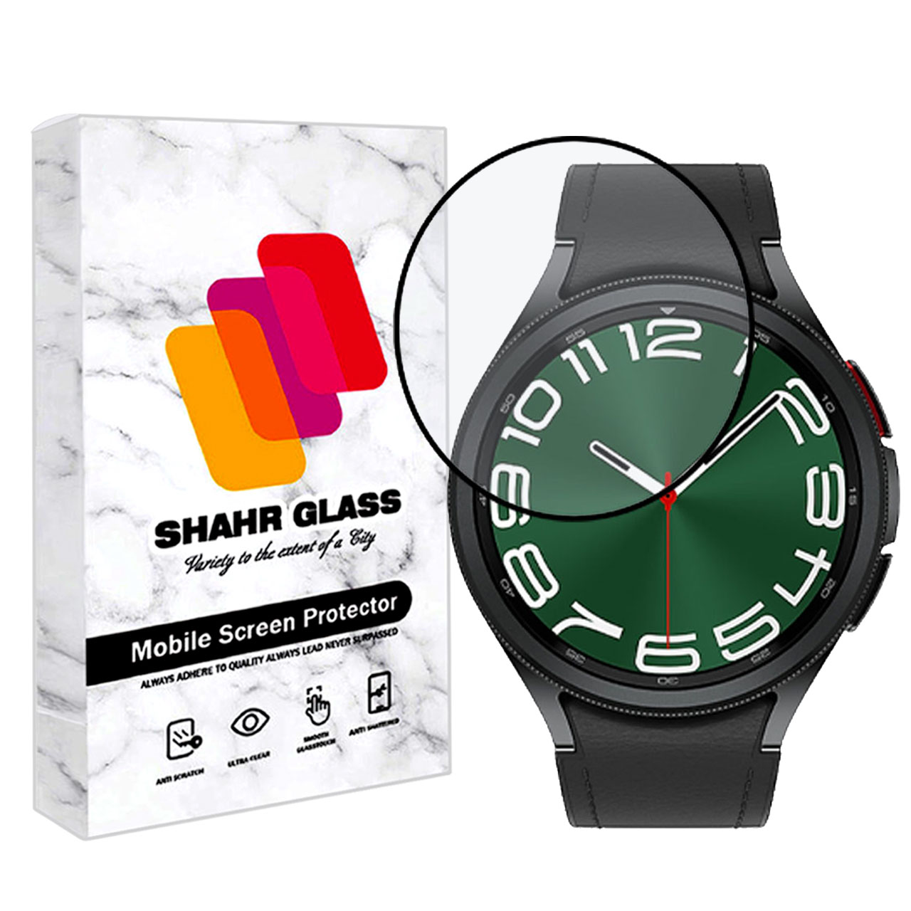 محافظ صفحه نمایش نانو شهر گلس مدل PMMAWSH مناسب برای ساعت هوشمند سامسونگ Galaxy Watch 6 Classic 47 mm
