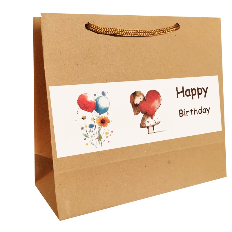 پاکت هدیه مدل تولدت مبارک مجموعه 10 عددی