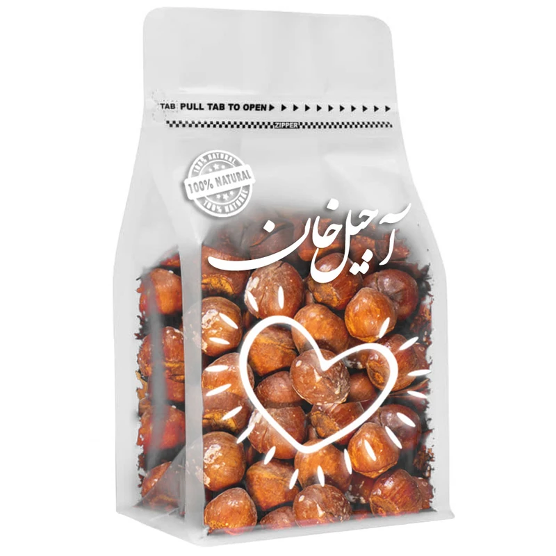 فندق برشته نمکی با پوست آجیل خان - 1000 گرم