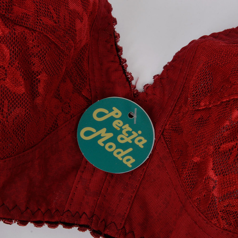 سوتین زنانه پرجامدا مدل 340020618 رنگ زرشکی