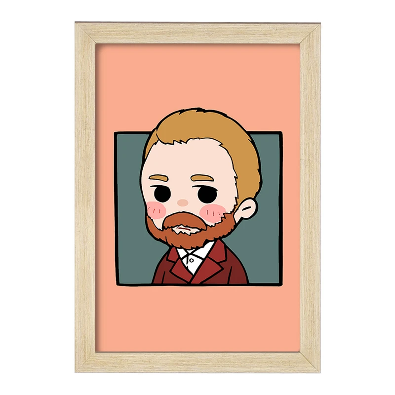 تابلو خندالو مدل ونسان ونگوگ کد F6868