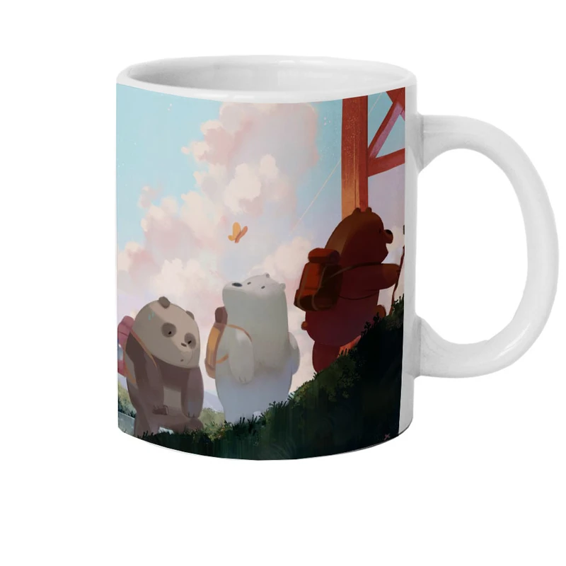 ماگ هومرو طرح کارتون خرس های کله فندقی مدل M550 