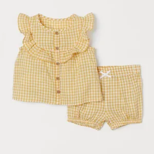 ست تاپ و شلوارک دخترانه اچ اند ام مدل 0937625003