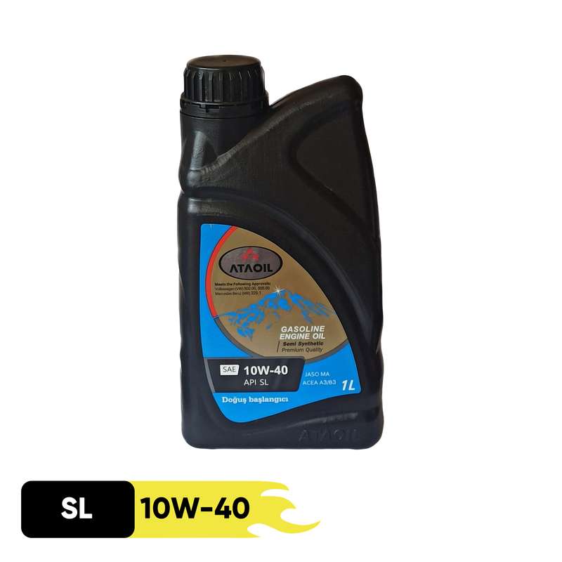 روغن موتور بنزینی آتا اویل مدل 10W-40 SL حجم 1 لیتر