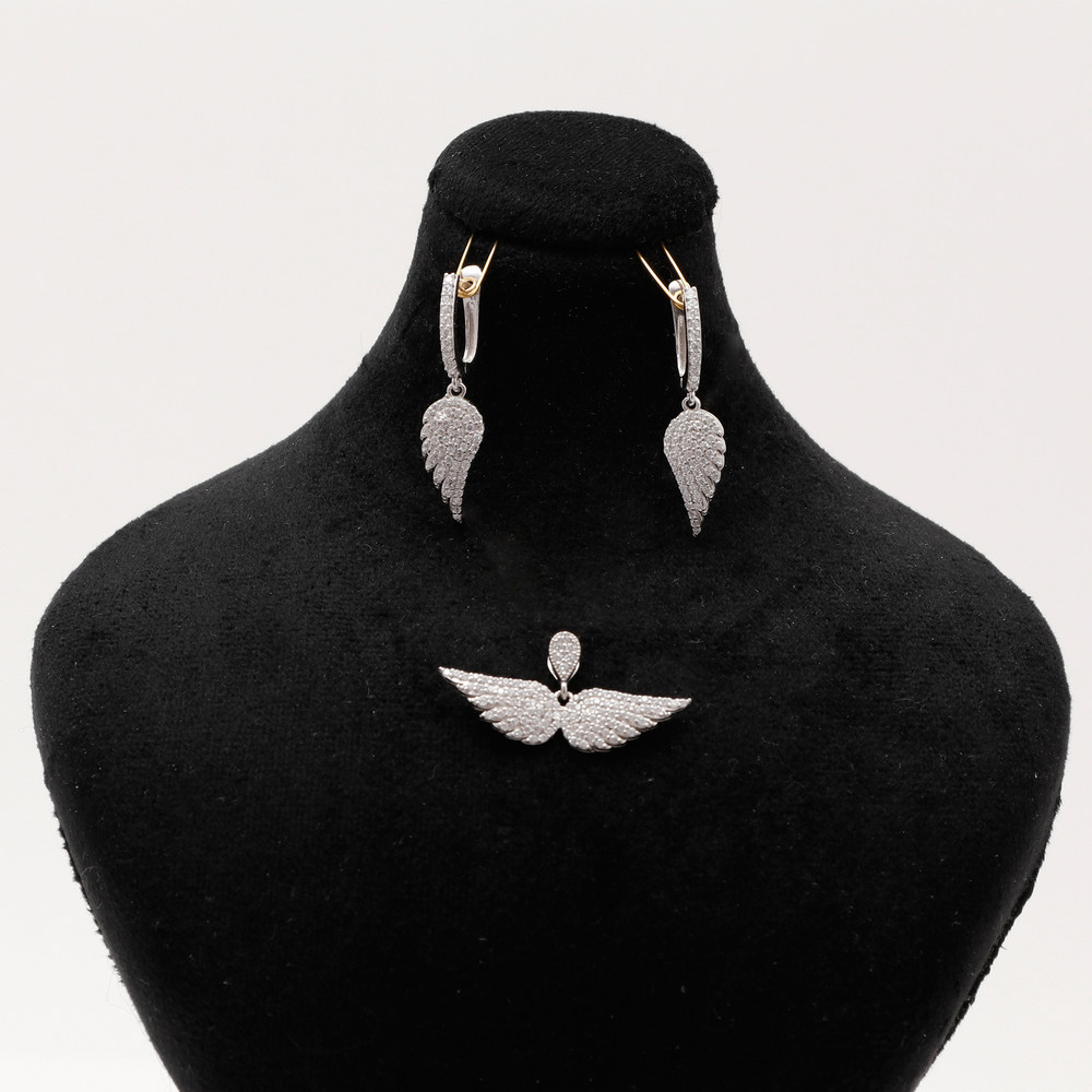 نیم ست نقره زنانه مدل GTA-421