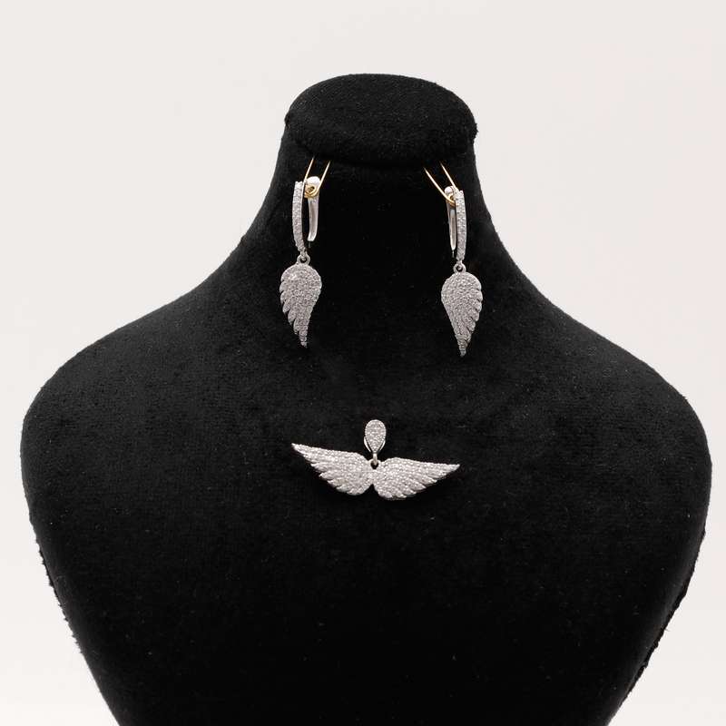 نیم ست نقره زنانه مدل GTA-421