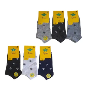 جوراب ساق کوتاه مدل m13 بسته 6 عددی