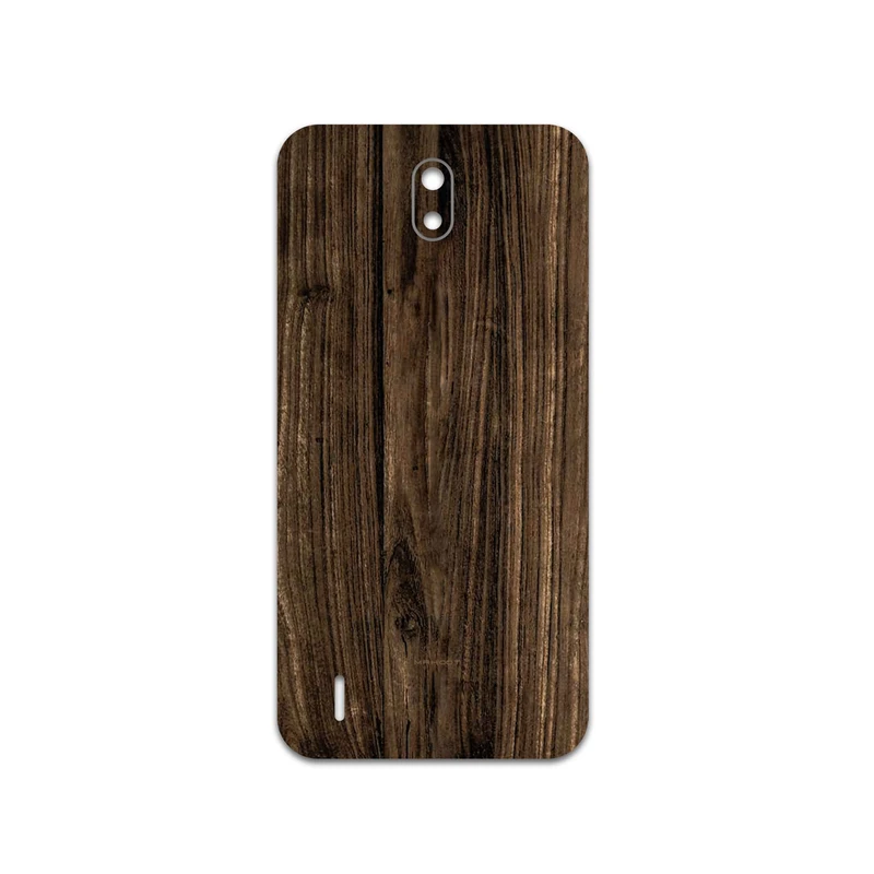 برچسب پوششی ماهوت مدل Dark-Walnut-Wood مناسب برای گوشی موبایل نوکیا C1