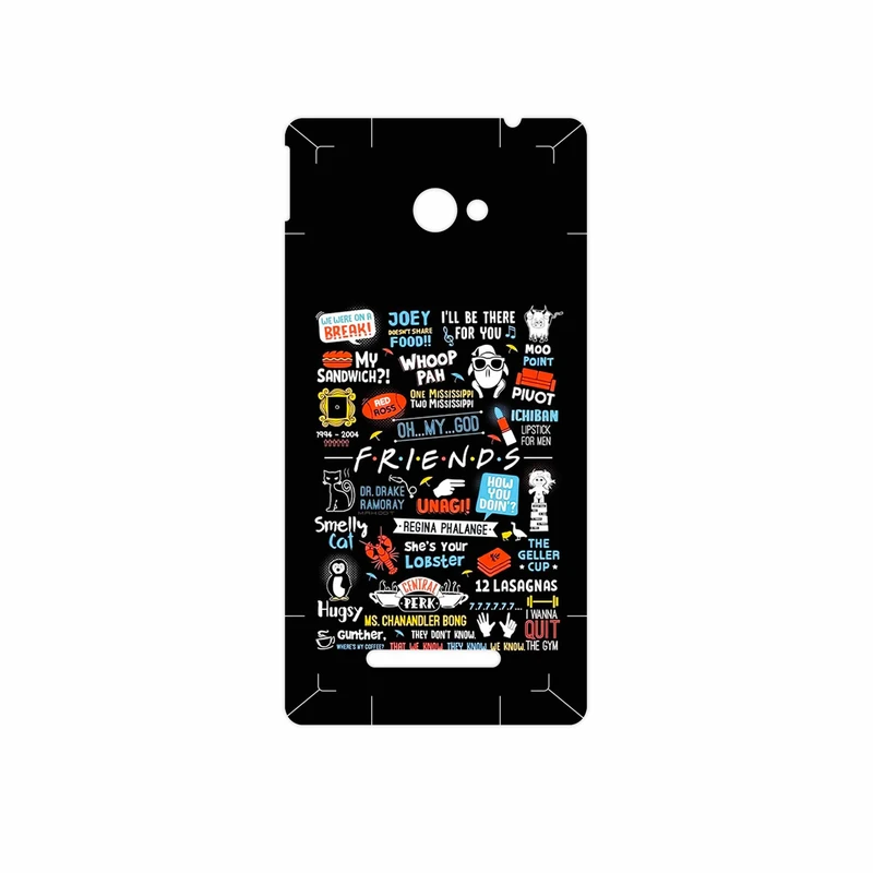 برچسب پوششی ماهوت مدل Friends 2 مناسب برای گوشی موبایل اچ تی سی 8X