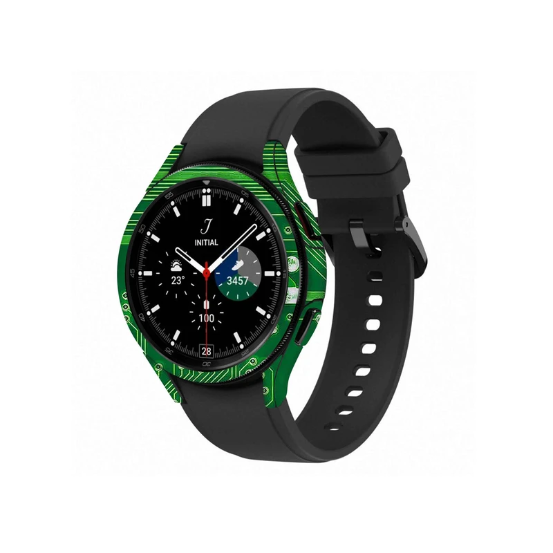  برچسب ماهوت طرح Green-Printed-Circuit-Board مناسب برای ساعت هوشمند سامسونگ Watch4 Classic 42mm