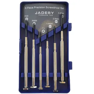 پیچ‌گوشتی ساعتی جادری مدل Professional مجموعه 6 عددی