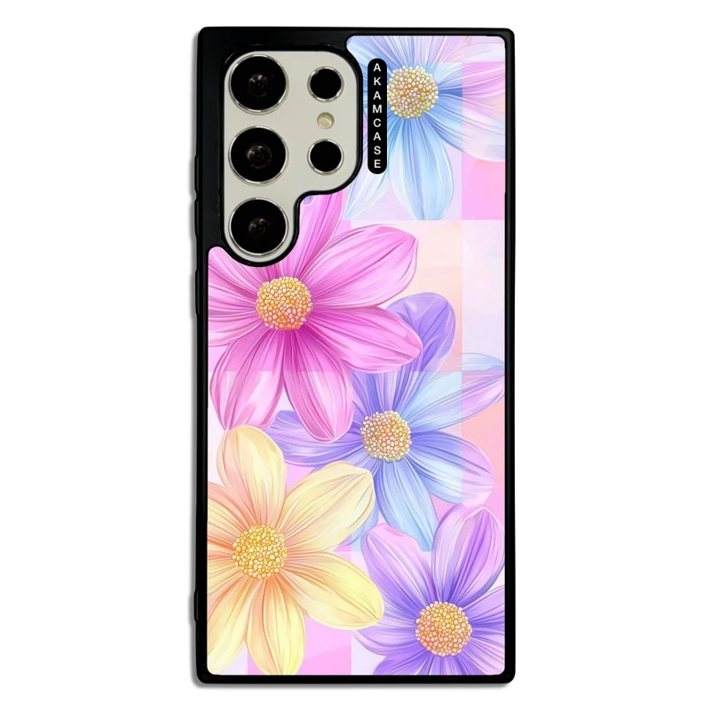 کاور آکام مدل AMC-WSGS23U-FLOWERS-31 مناسب برای گوشی موبایل سامسونگ Galaxy S23 Ultra