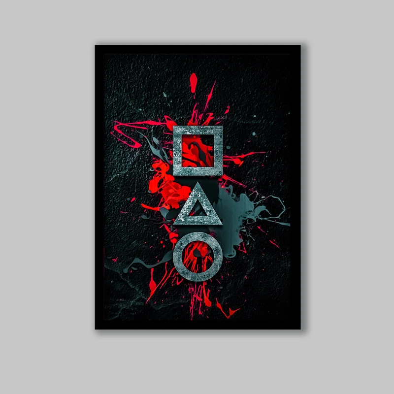 تابلو لیلیان طرح سریال بازی مرکب کد LA-G10810-2 فریم مشکی