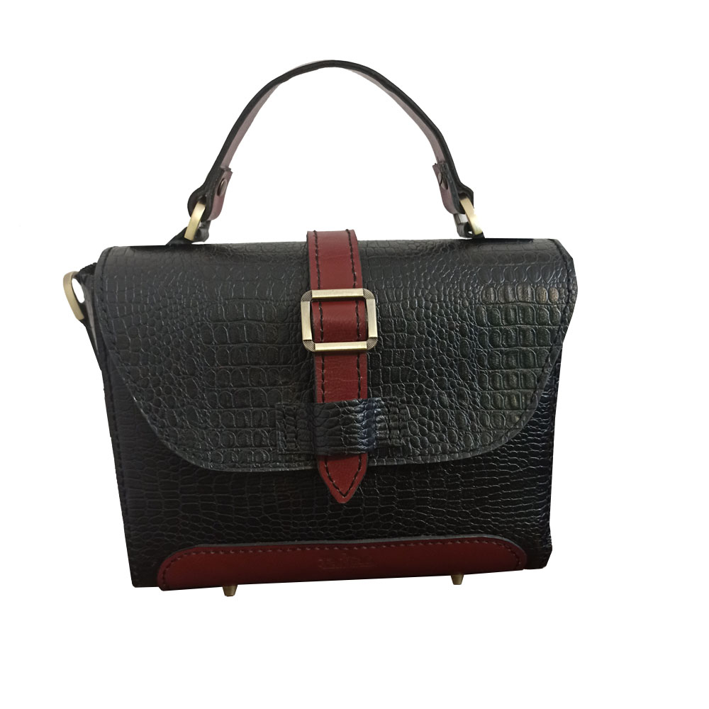 کیف دستی چرمی مدل دست دوز کد 7001