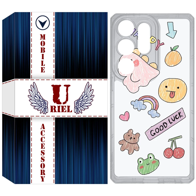 کاور یوریل مدل Clear کد 10 طرح نقاشی مناسب برای گوشی موبایل سامسونگ Galaxy S25 Ultra