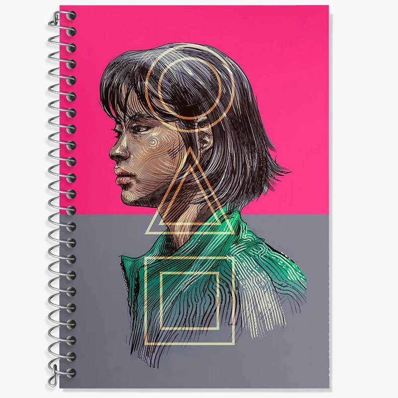 دفتر لغت 50 برگ خندالو مدل کانگ سه بیوک Squid Game کد 10809