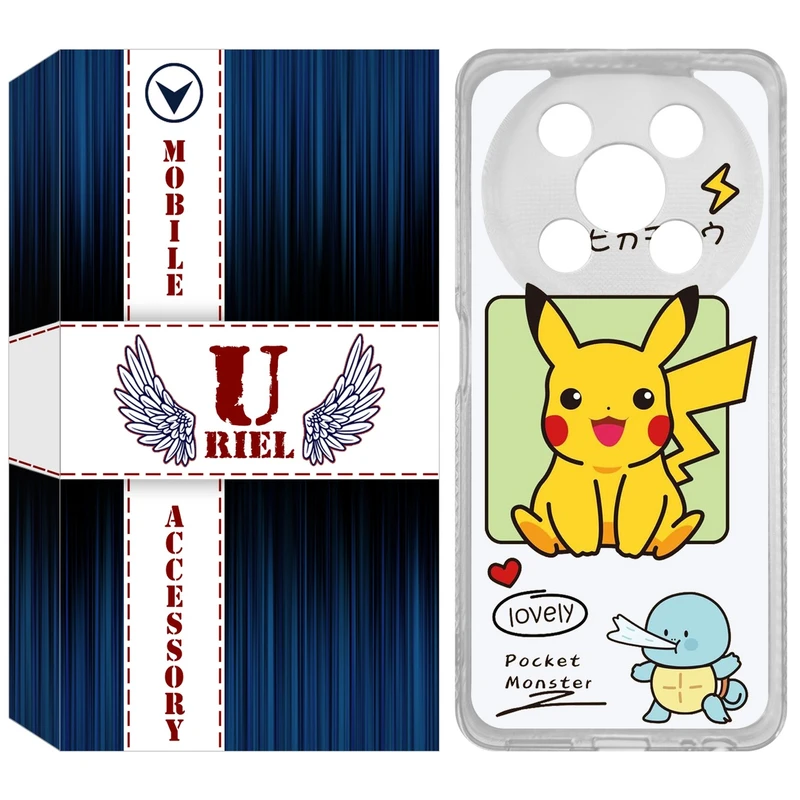 کاور یوریل مدل Clea کد 28 طرح پوکمون مناسب برای گوشی موبایل وکال V2 / V2 Lite