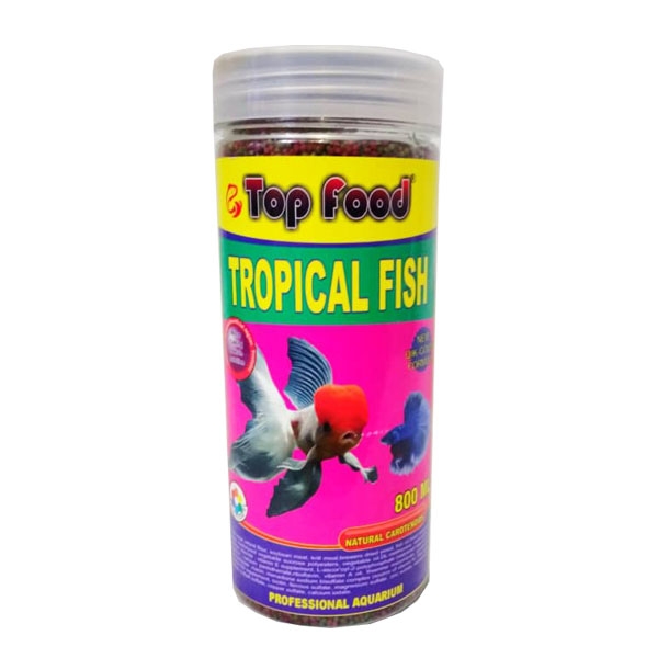 غذا ماهی تاپ فود مدل tropical fish وزن 800 گرم