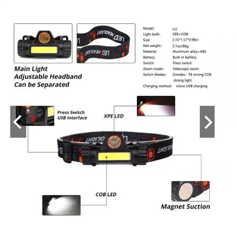 چراغ پیشانی مدل دو کاره FMS-22