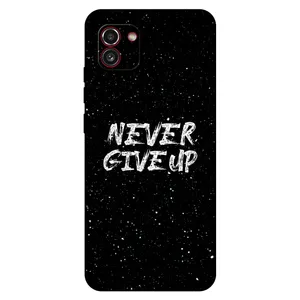Megafone Never give up 1871 Cover For Samsung Galaxy A03