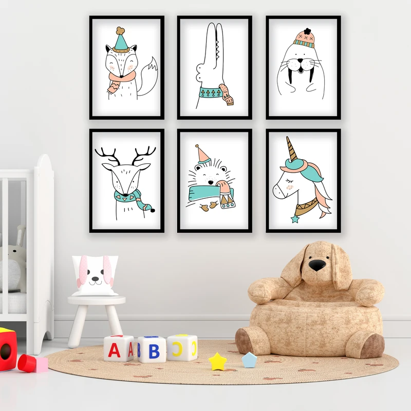 تابلو
کودک مدل حیوانات فانتزی کد LA-G6006 مجموعه 6 عددی