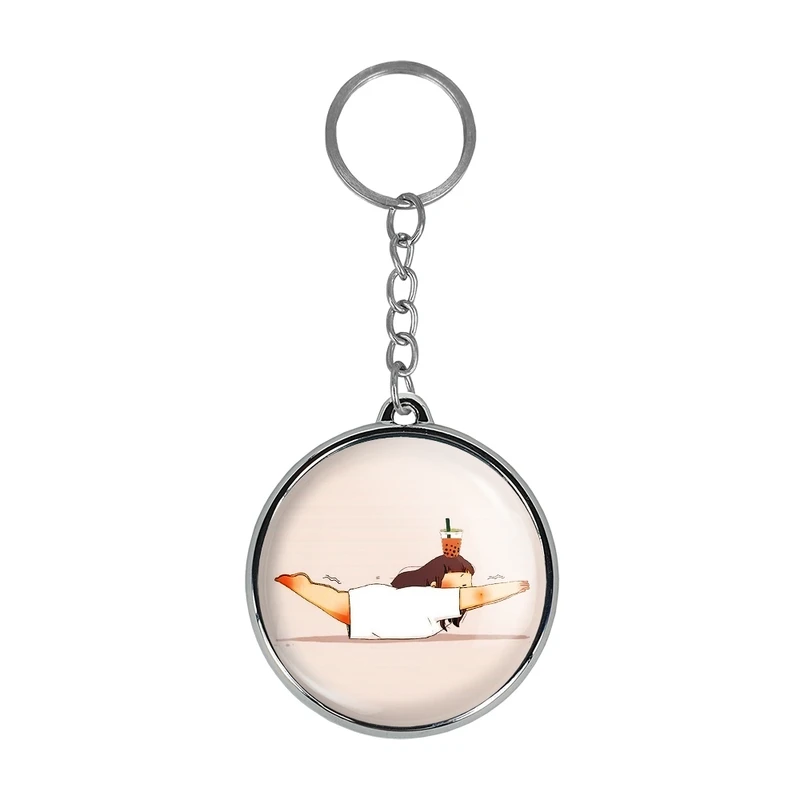 جاکلیدی خندالو طرح دختر ورزشی مدل دوطرفه کد 2877728778