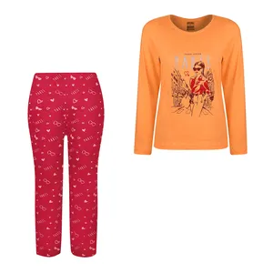 ست تی‌شرت آستین بلند و شلوار راحتی زنانه سیلکا مدل پاریس