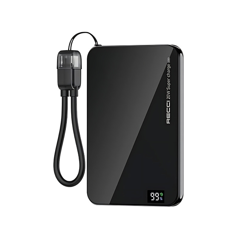 پاوربانک 20 وات رسی مدل RPB-W41 ظرفیت 5000 میلی‌آمپرساعت به همراه کابل USB-C