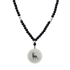 گردنبند مردانه ترمه ۱ مدل گوزن کد OXS647