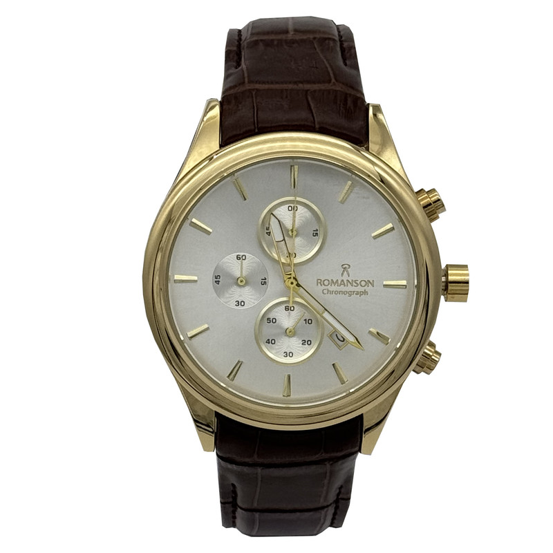 ساعت مچی عقربه‌ای مردانه کوارتز کرنوگراف رومانسون مدل سه موتوره 43007