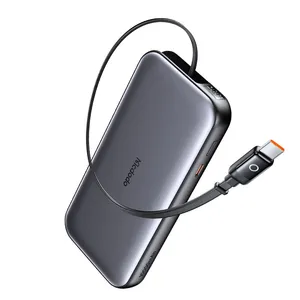 Mcdodo MC-073 35W LED Display Power Bank 10000mAh Built-in USB-C Retractable Cable