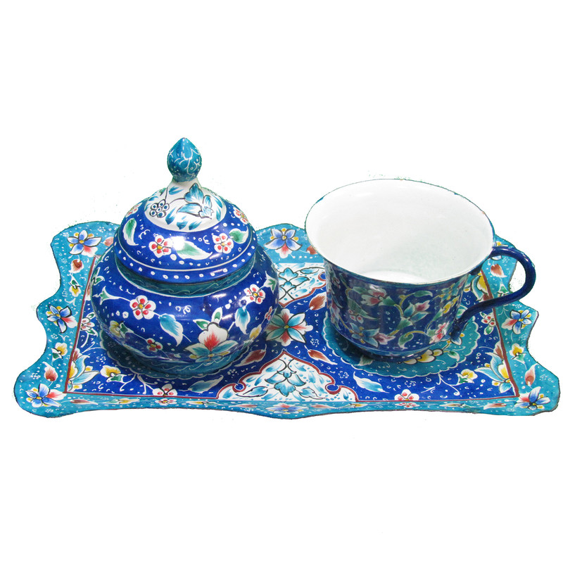سرویس چایخوری میناکاری مدل تک نفره کد 503