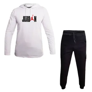 ست تی شرت کلاه دار و شلوار مردانه مدل JO 1254